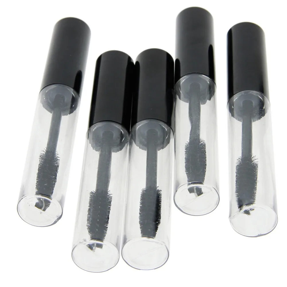 5 шт черный колпачок пластиковые DIY пустые Тушь трубки с палочкой для ресниц кисти