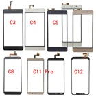 Сенсорный экран для Oukitel C3, C4, C5, C8, C11 Pro, C12, стеклянная панель с сенсорным мобильный телефон