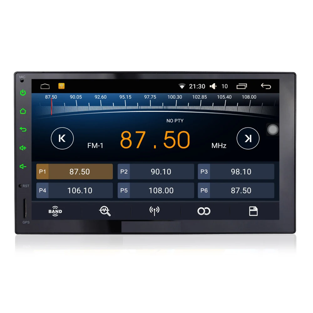 Best 7 &quot2 Din Android 6 0 автомобилей Радио Авто 4 ядра HD ТВ FM универсальный автомобильный