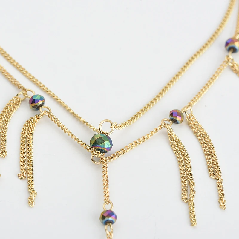 В богемном стиле каменные бусы браслеты ботильоны украшения для ног женщин Cheville