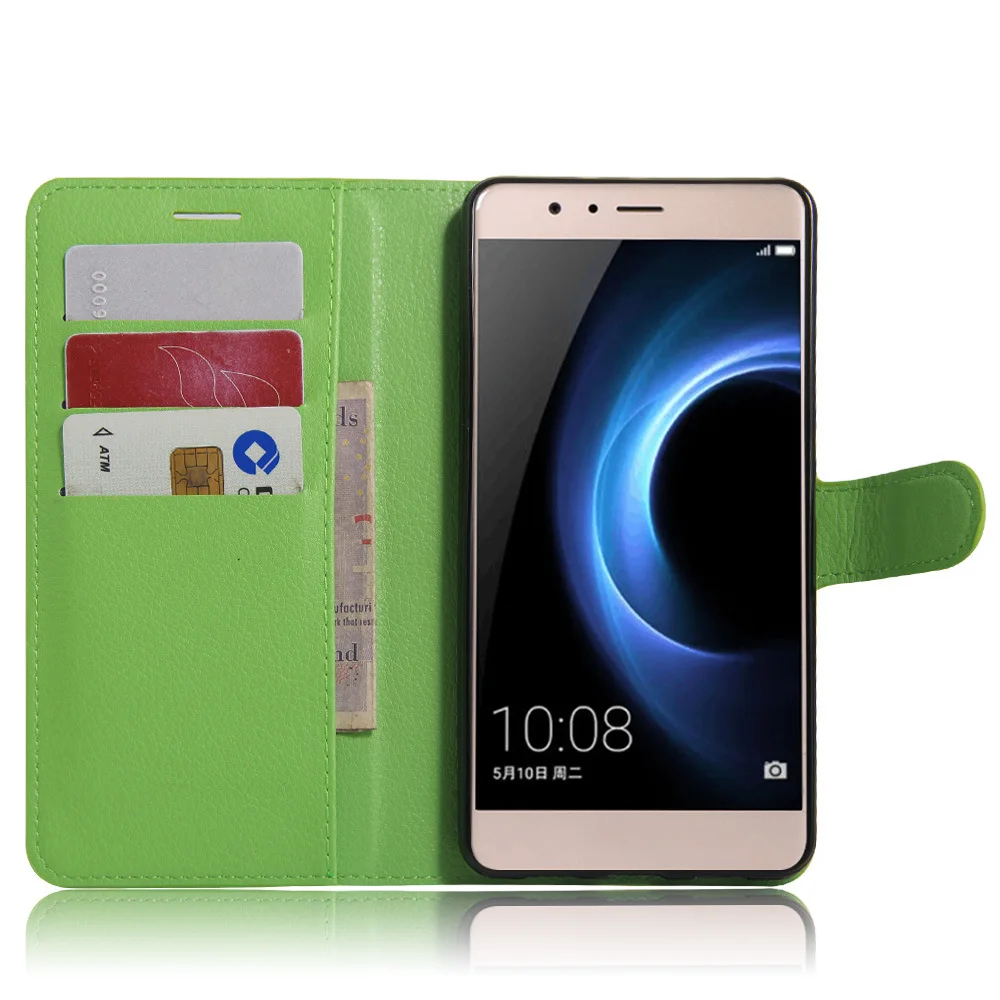 Для Huawei Honor V8 Case Обложка Мода PU Leather для С Подставкой Флип Бумажник Карты