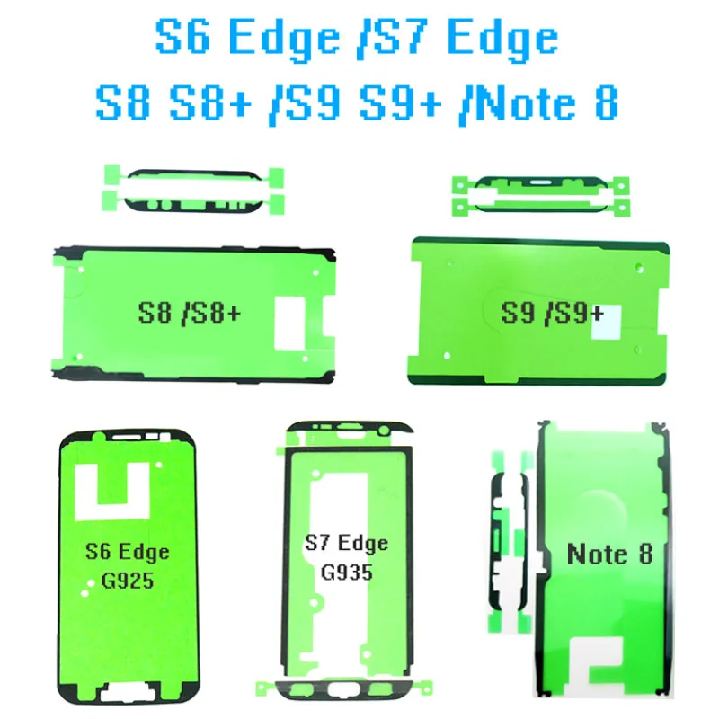 10 шт./лот клейкая лента для ЖК экрана Samsung Galaxy S9 S8 Plus Note 8 S7 edge s6 передняя рамка