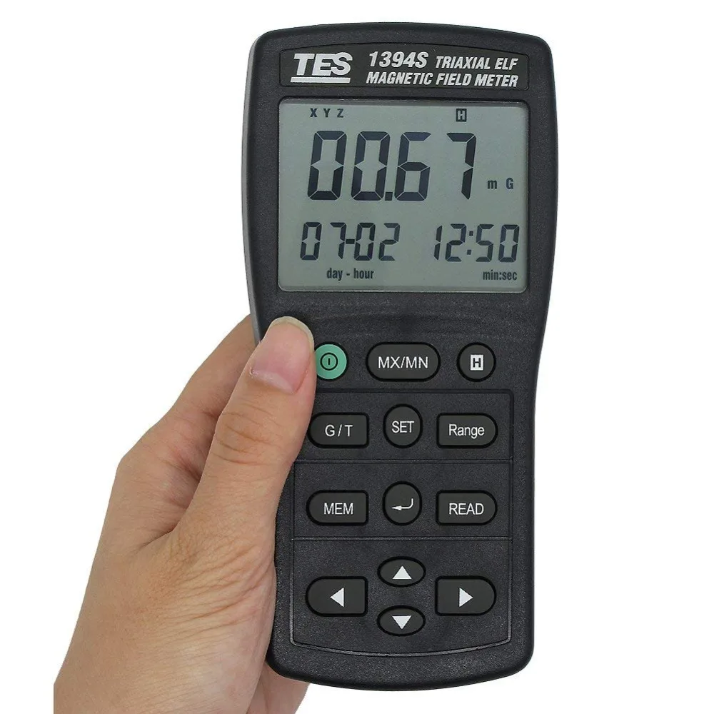 TES 1394S EMF тестер электромагнитное поле 50 Гц/60 Гц с RS 232 TES1394S|Детекторы