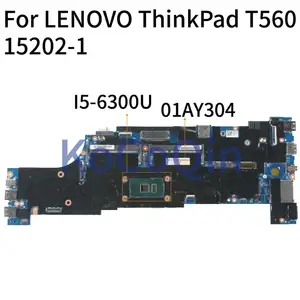 kocoqin laptop motherboard for lenovo thinkpad t560 i5 6300u mainboard 01ay304 15202 1 free global shipping