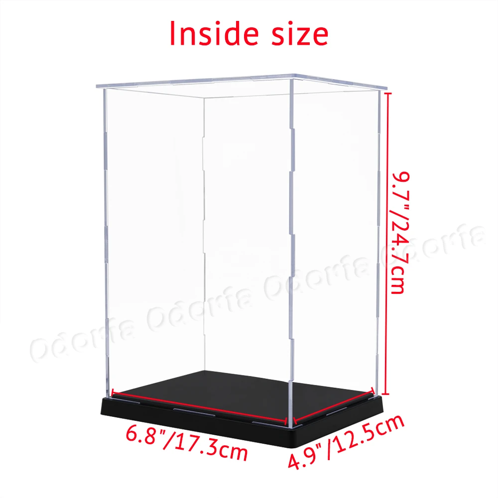 Прозрачный акриловый самоустанавливающийся чехол Odoria для экрана/коробки 24 7 см