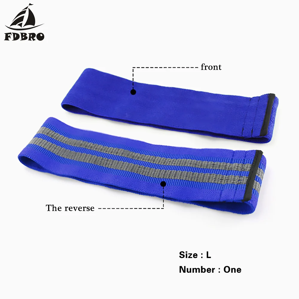 Blue L FDBRO новые Нескользящие бедра эластичные полосы ноги упражнения Кроссфит обучение Vigor power gear лента-трофей бедра круг хип Сопротивление полоса - Цвет: Blue L
