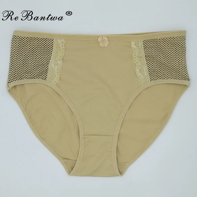 Rebantwa/10 шт./партия оптовая продажа 3XL 4XL женское нижнее белье трусики для мам с