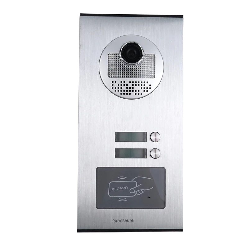 Apartment 7" Color LCD Video Intercom Door Phone System 2 Monitors + RFID Access Outdoor Camera for Family House FREE SHIPPING |