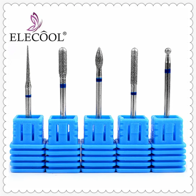 ELECOOL 5 шт. Профессиональный сверло-резак для ногтей шлифовка Вольфрамовая сталь Полировка фрезеровка педикюр Лайм A Ongle пилы 5 стилей