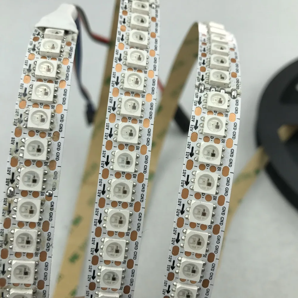 WS2815 DC12V адресуемый полноцветный RGB 5050 Светодиодный светильник 144 светодиодный s/m2