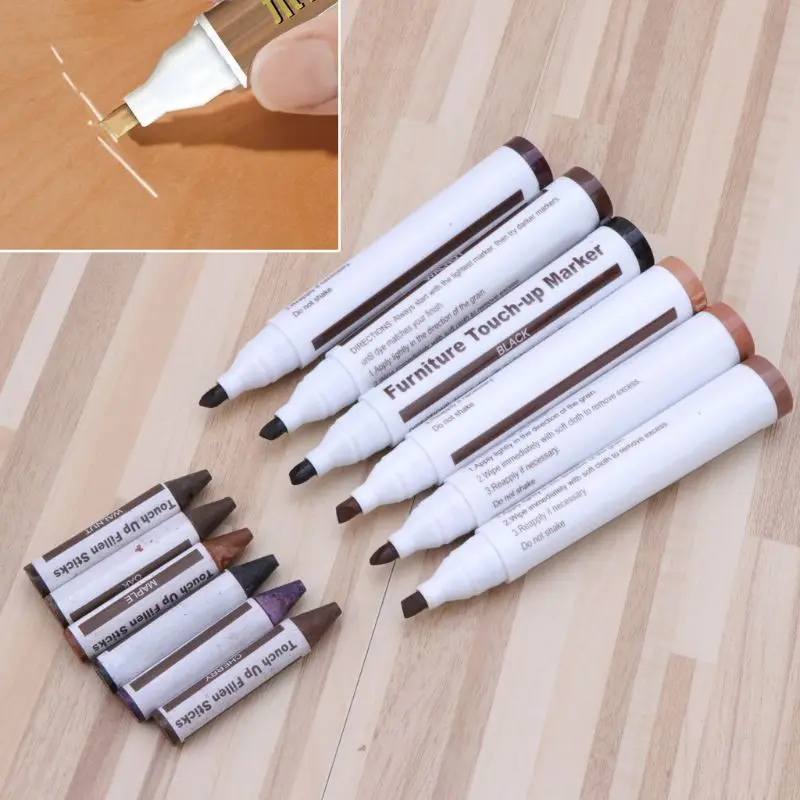 Wood Repair System Kit Filler Sticks Touch Up Marker Floor Furniture Scratch Fix | Дом и сад