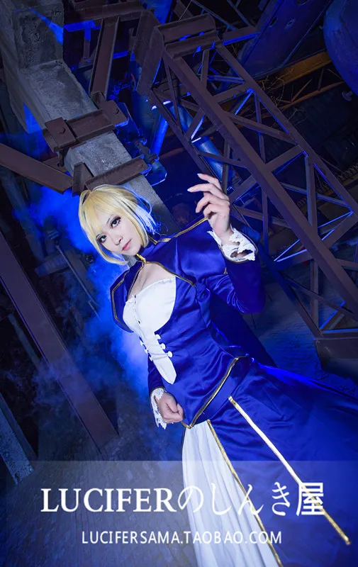 Fate/stay night Saber артурия Пендрагон меч Униформа Хэллоуин косплей костюм наряд Топ +