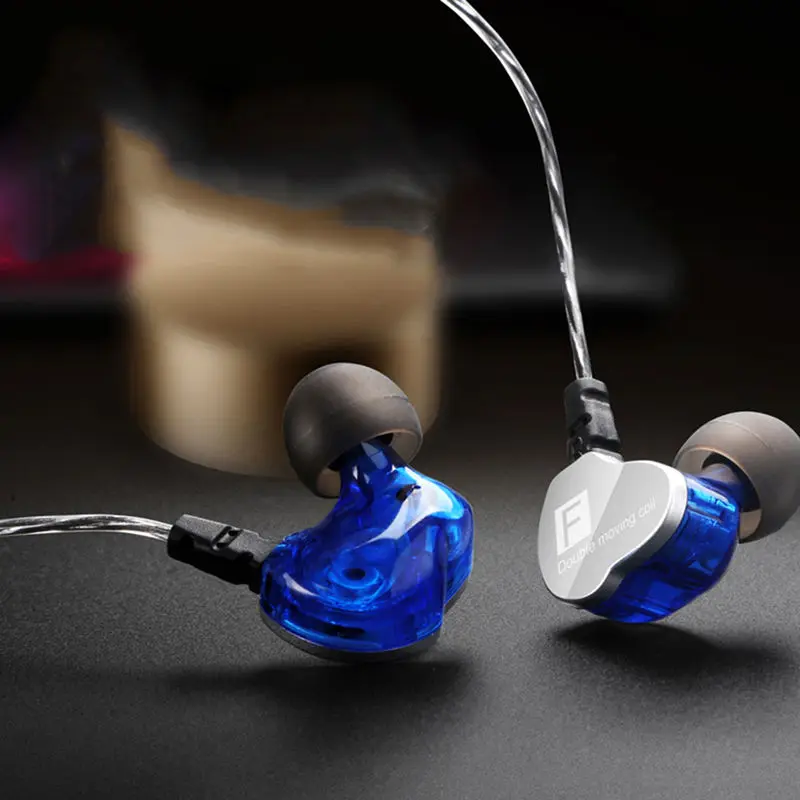 CHICLITS In-ear Earphones New 3.5mm Dual Unit Driver Subwoofer Sweatproof Sport Music Earphone With Mic For Smart Headset Mp3 |