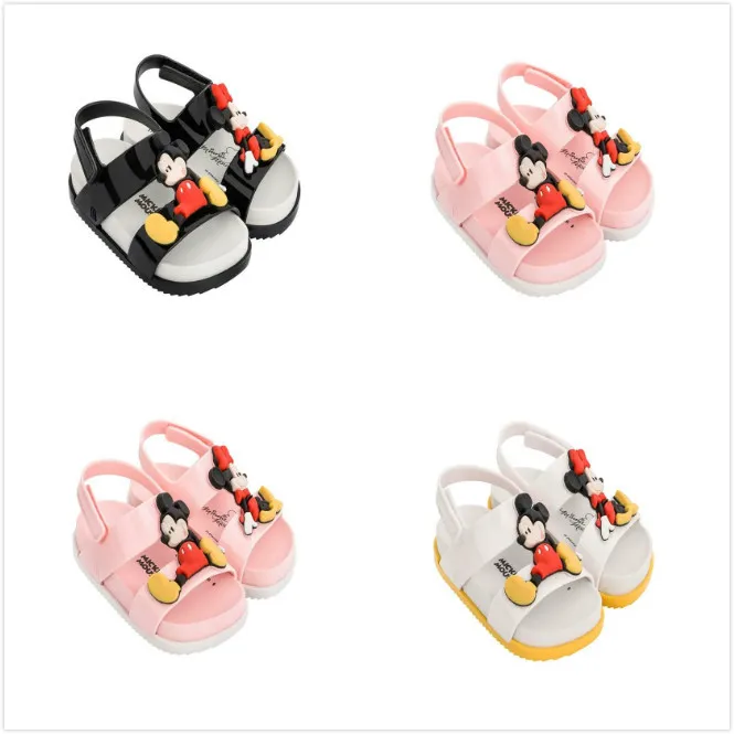 Melissa Ultragirl Mickey/2019 г. Новые летние Пластиковые туфли для девочек и мальчиков