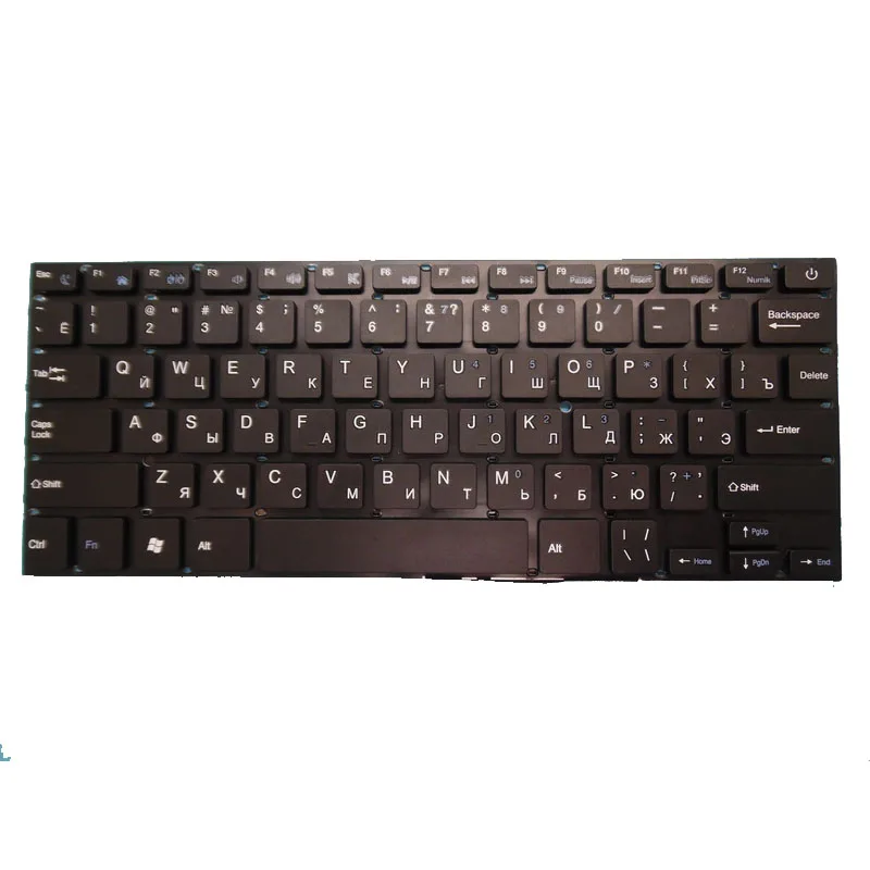 Русская клавиатура для ноутбука Prestigio Smartbook 141A 141A01 141A02 141A03 141C 141 C2 141C01 без рамки |