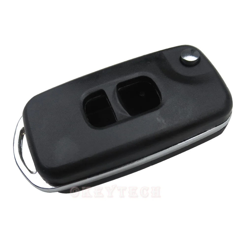 OkeyTech модифицированный 2 кнопочный Автомобильный Дистанционный флип ключ для Mazda 3