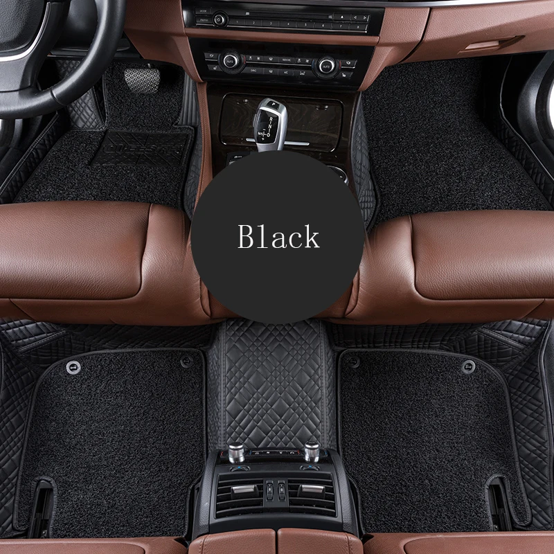 

WLMWL Car Floor Mats For Ford all models focus fiesta ranger kuga mondeo fusion explorer s-max car styling Car Carpet Covers