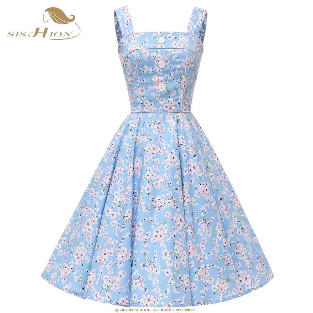 Женское винтажное платье без рукавов sision мятно зеленый/розовый хлопковый