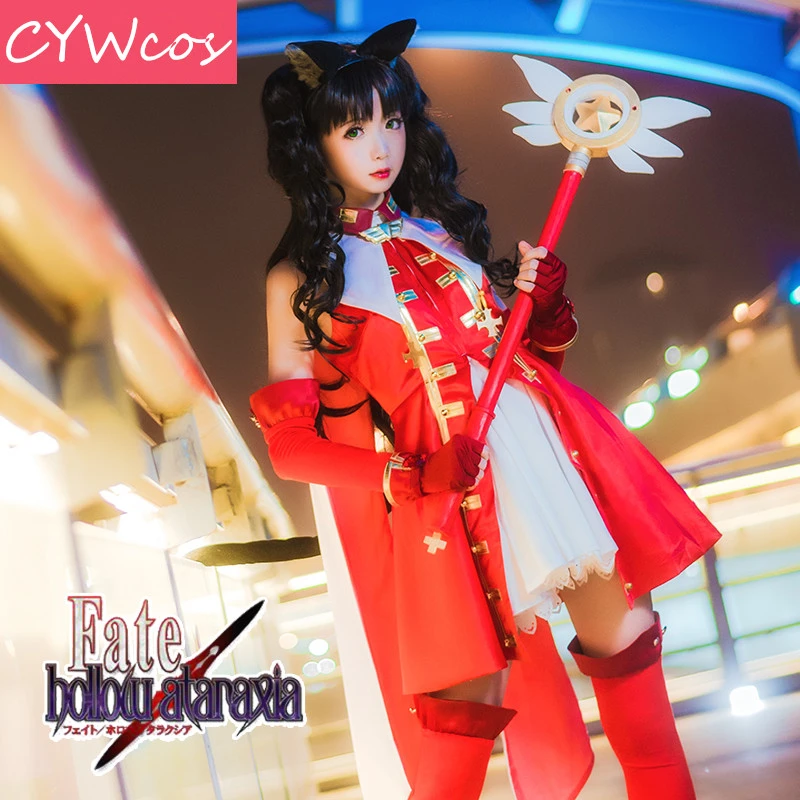 Косплей костюмы Fate/Hollow Ataraxia Tohsaka Rin игра Fate Рождественский костюм Униформа