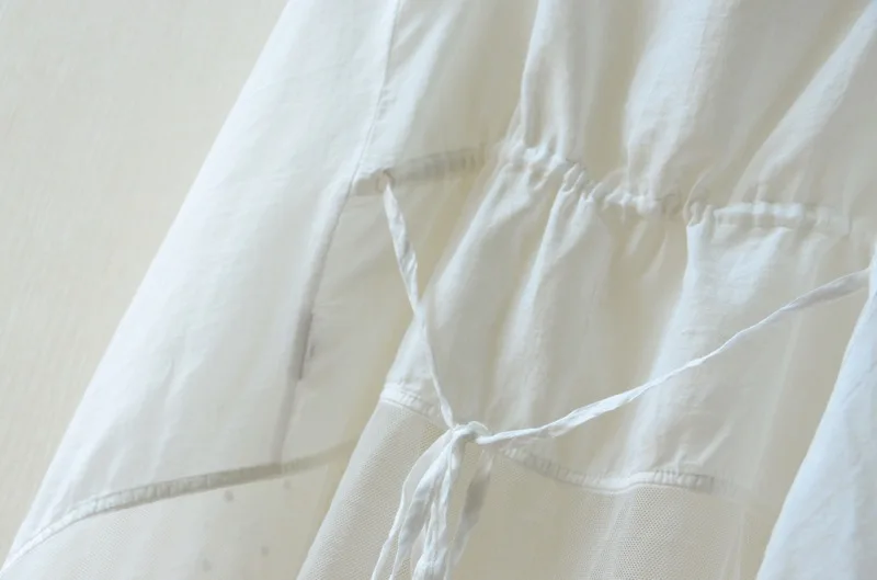 Женский Тонкий жилет летняя шаль волшебный белый из хлопка с кружевами в стиле