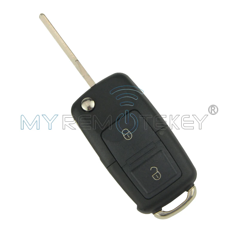 Автомобильный Дистанционный ключ Remtekey 2 шт. для VW Volkswagen Golf Passat Polo Skoda Seat 2000 2001 2002 2003 1J0959753N 2 кнопки 434 МГц ID48