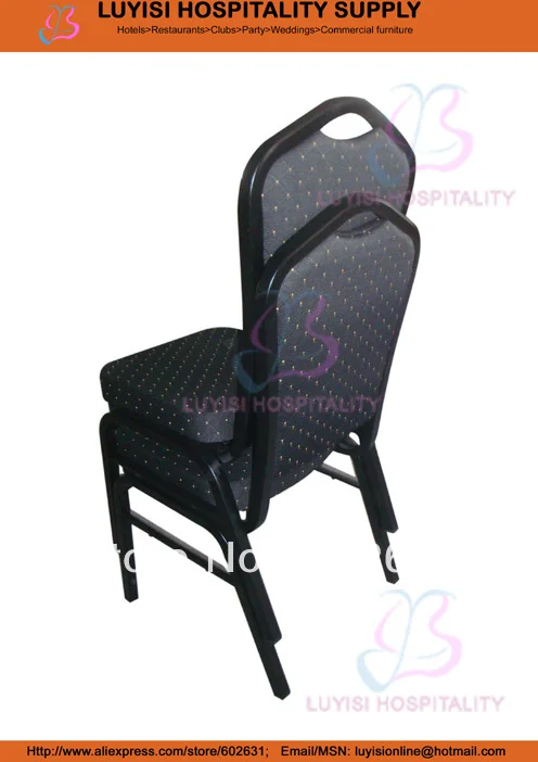 Черное окрашенное железное банкетное кресло LUYISI103025B|banquet chair|chair chairschair black |