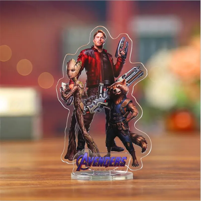 Мстители 4 фигурки Коллекция украшения эндшпиль акрил Дисплей доска подарок