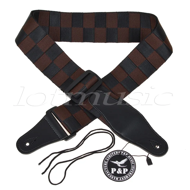 Гитарный ремень с кожаным наконечником нейлоновые регулируемые аксессуары