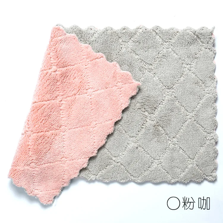 T 4pcs Absorbent Dish Cloth Kitchen Anti-grease Wipping Rags Tableware Household Cleaning Towel Soft Eco-Friendly Towels | Дом и сад