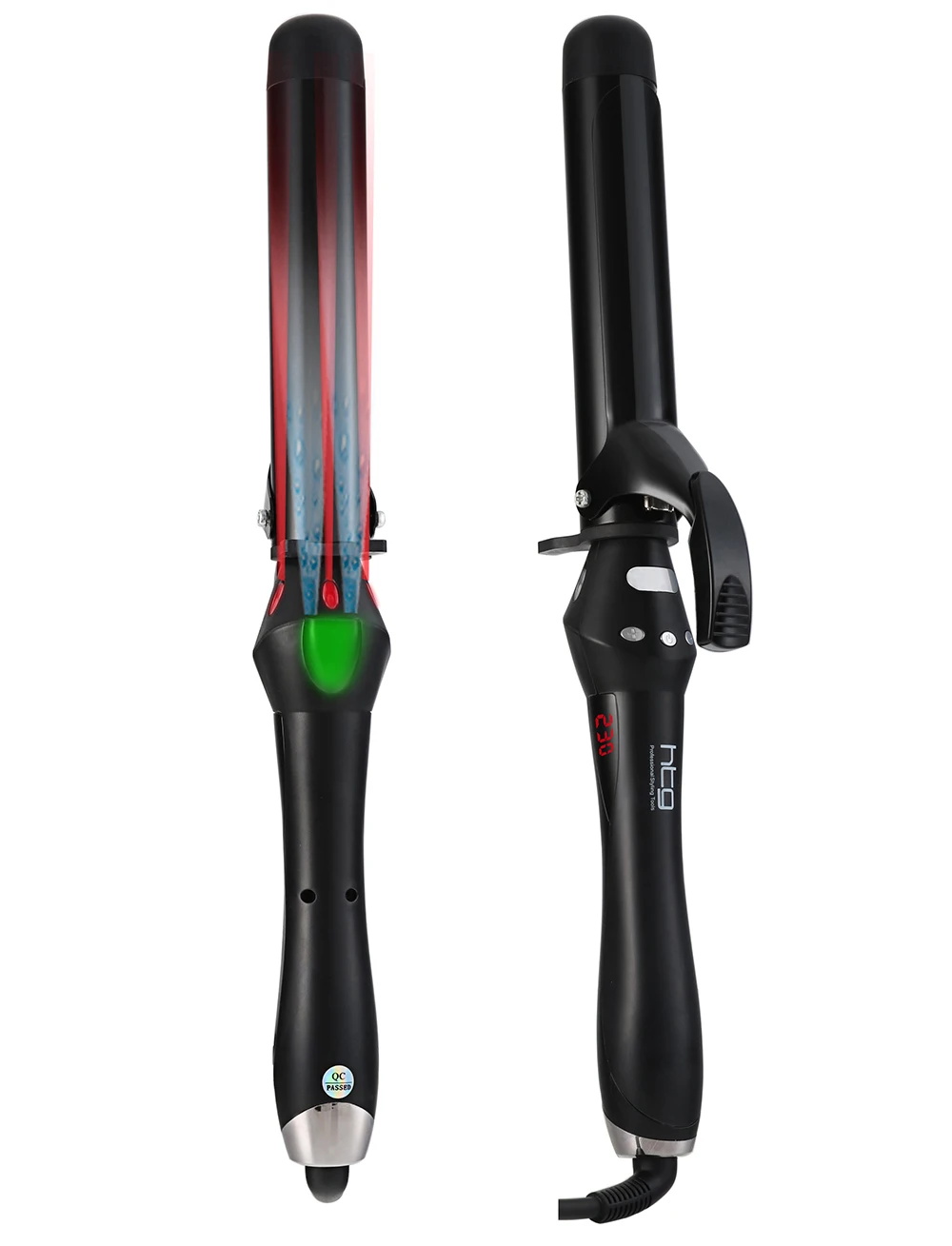 Htg плойка Профессиональные ТЕПЛА волос Плойка для завивки Утюг ионный генератор