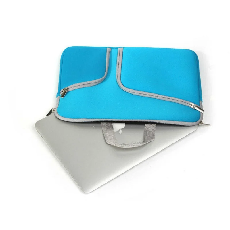 Новый двойной карман на молнии для ноутбука Macbook Air Pro retina 11 6 13 3 15 4 дюймов рукав Mac