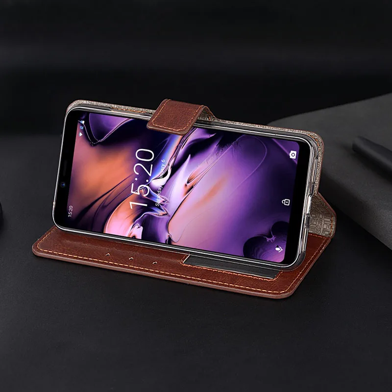 For Umidigi A3 Pro Case 5.5 inch Luxury Flip PU Wallet Leather Coque Cover With Photo Frame Card Slot | Мобильные телефоны и
