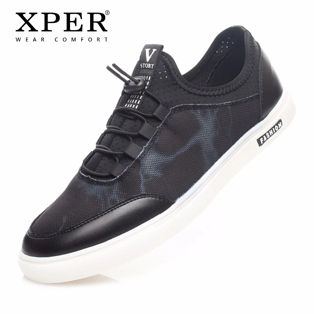 2018 XPER Brands Men Casual Shoes Wear Comfortable Walking Fashion Sneakers Black #XD839BL | Обувь