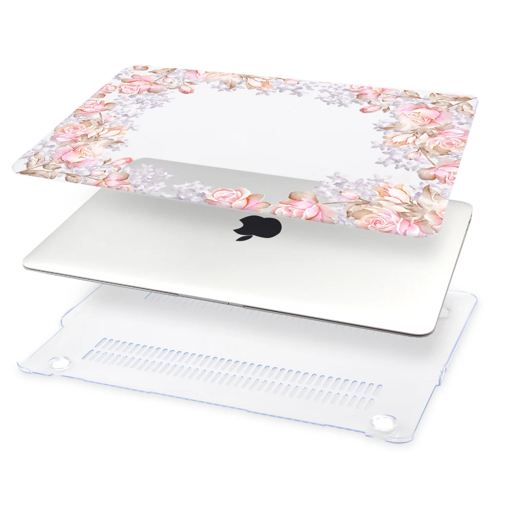 Чехол Redlai для Macbook New Pro 13 15 w/o Touch bar Air 13 A1932 чехол для ноутбука Air Pro retina 12 13 15 жесткий чехол с цветочным принтом