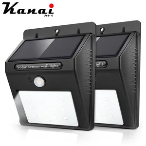 Ночное освещение на солнечной батарее с датчиком движения, 2835, 20 светодиодов, яркое и водонепроницаемое, для наружной садовой стены