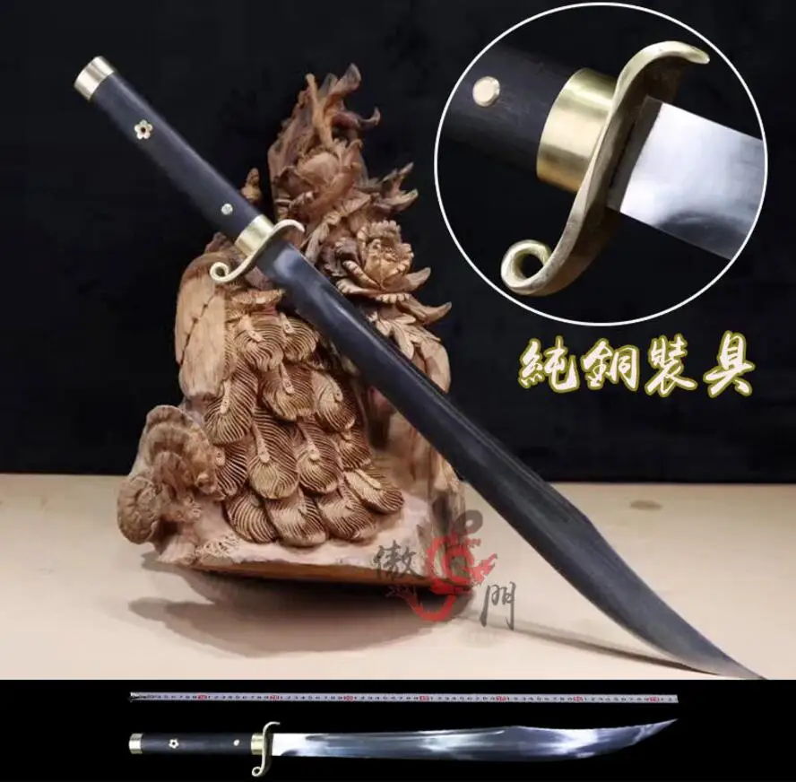 Боевой готовый Китайский Меч Wushu для Кунг Фу Dadao Broadsword дао лезвие из