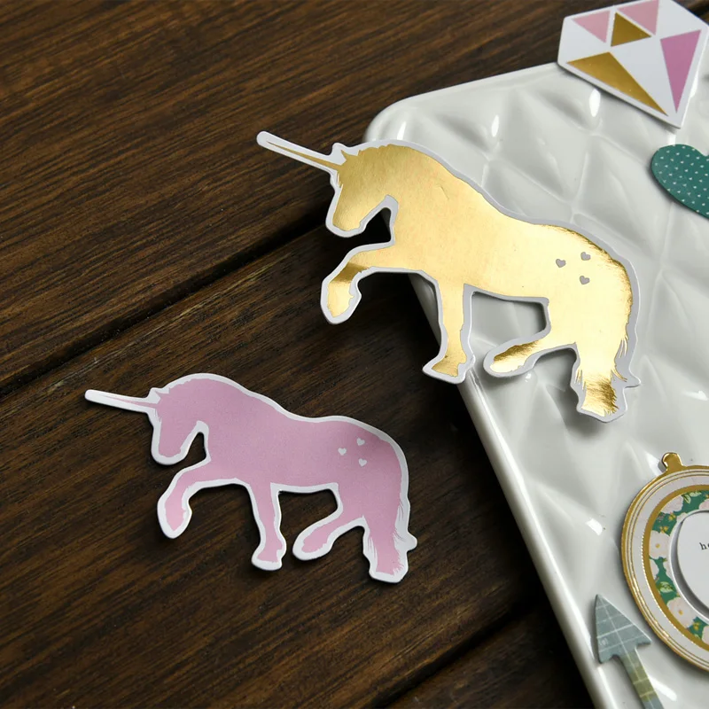 75pcs unicorn Colorful Cardstock Die Cuts for Scrapbooking Happy Planner/Card Making/Journaling Project | Дом и сад