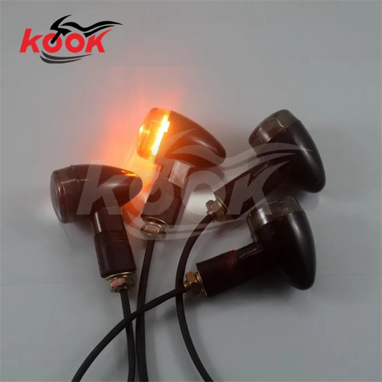 4 шт. желтое освещение черная дымовая линза для harley индикатор мотороллера мото