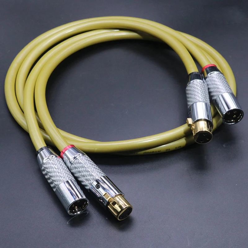 HI END посеребренный XLR сбалансированный кабель HIFI женский и мужской аудио