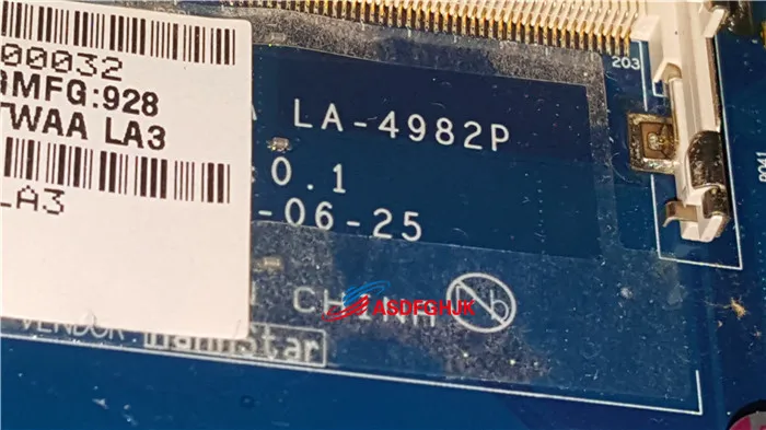 Оригинальная материнская плата для ноутбука ACER серии 6530 6530G MBAUQ06001 DA0ZK3MB6E0 REV: E