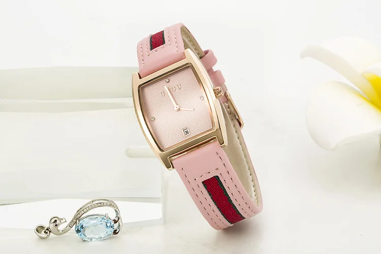 Часы наручные GUOU женские кварцевые модные брендовые повседневные маленькие