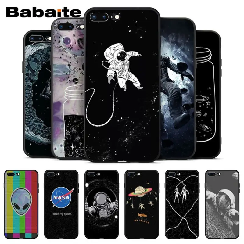 Babaite черный чехол для iPhone 6S 6plus 7 7plus 8 8Plus X Xs MAX 5 5S XR|Чехлы-накладки| |