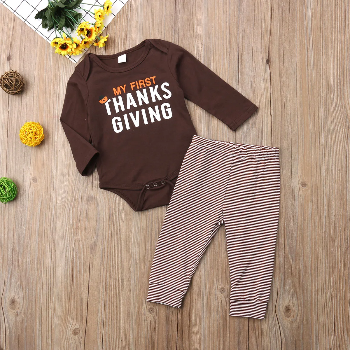 2018 Sale Fashion Full Carters Official Store Thanksgiving Baby Boy Girl Clothes Top Jumpsuit Romper Bodysuit+pants Outfit Set | Детская