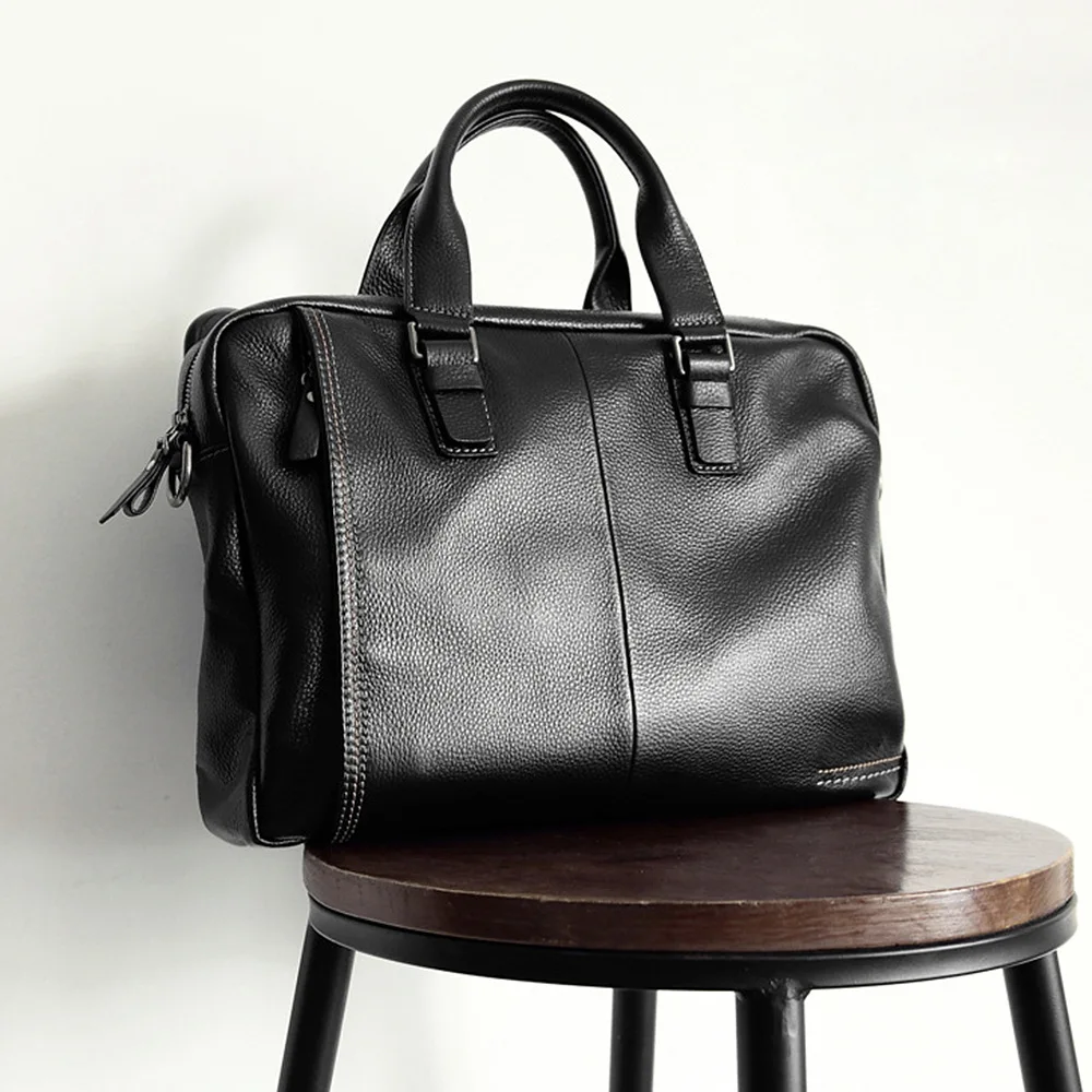 Новая натуральная воловья кожа 100% мужской портфель модная большая емкость