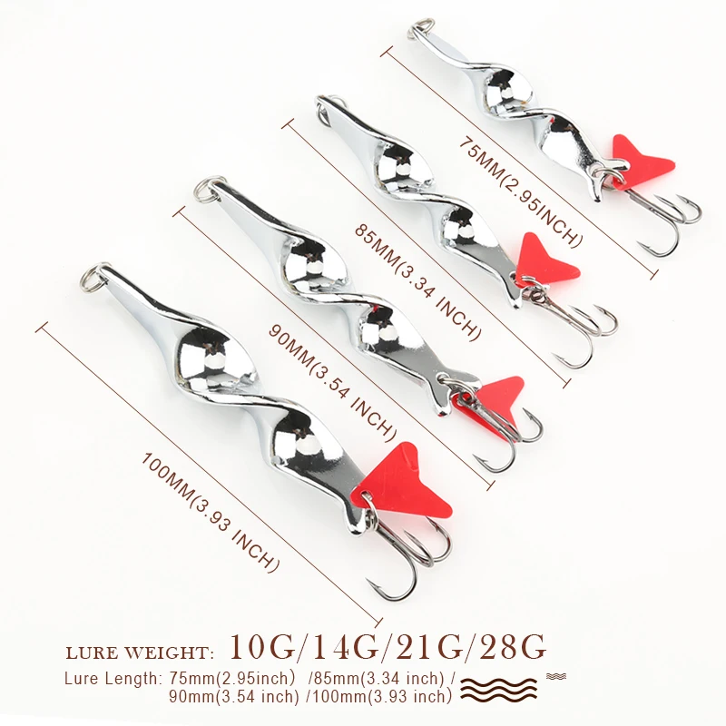 DONQL металлическая жесткая рыболовная приманка ложка специальный спиральный