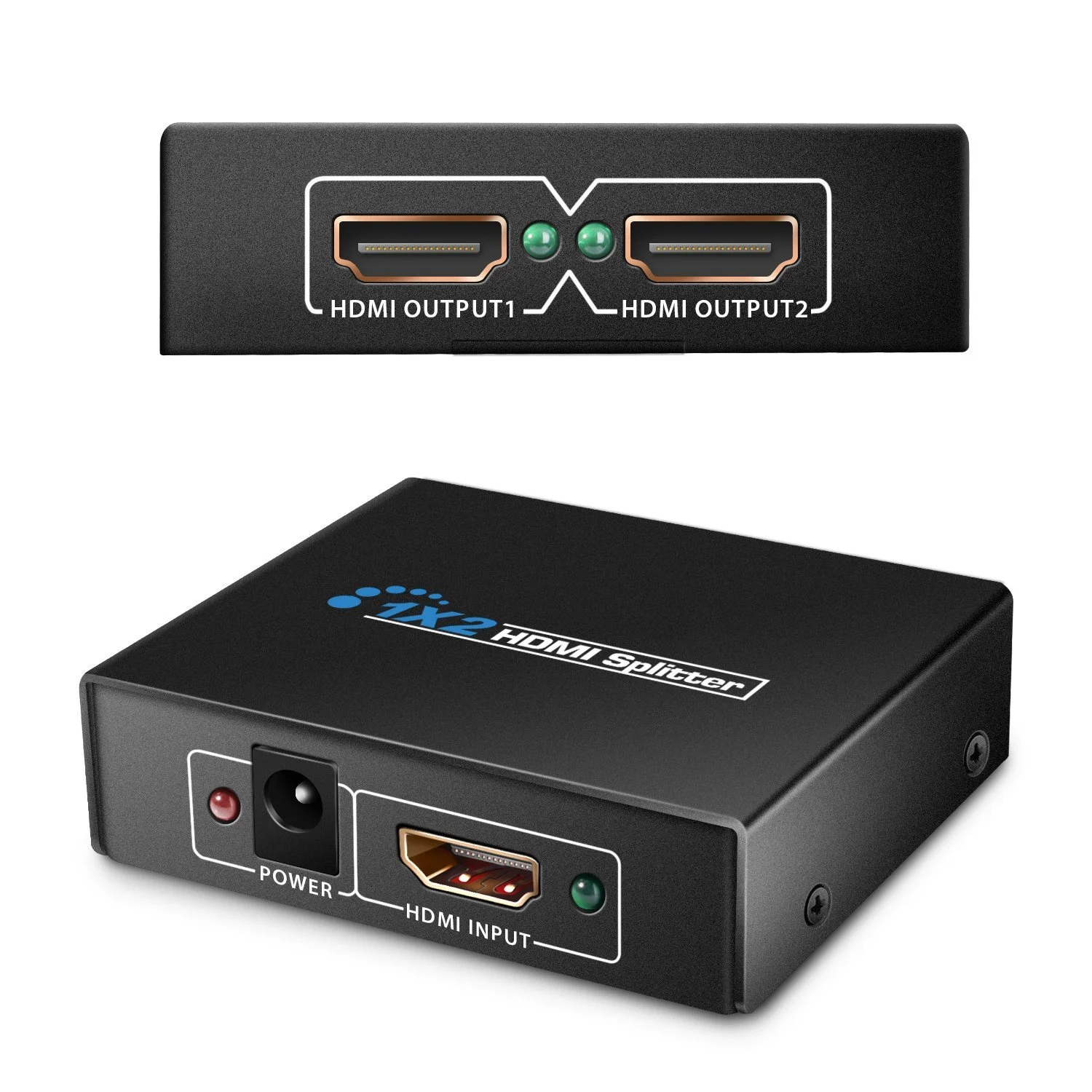 MOOL 1X2 HDMI сплиттер версии 1 4 мощный двойной монитор для Full HD 1080P Поддержка 3D (один