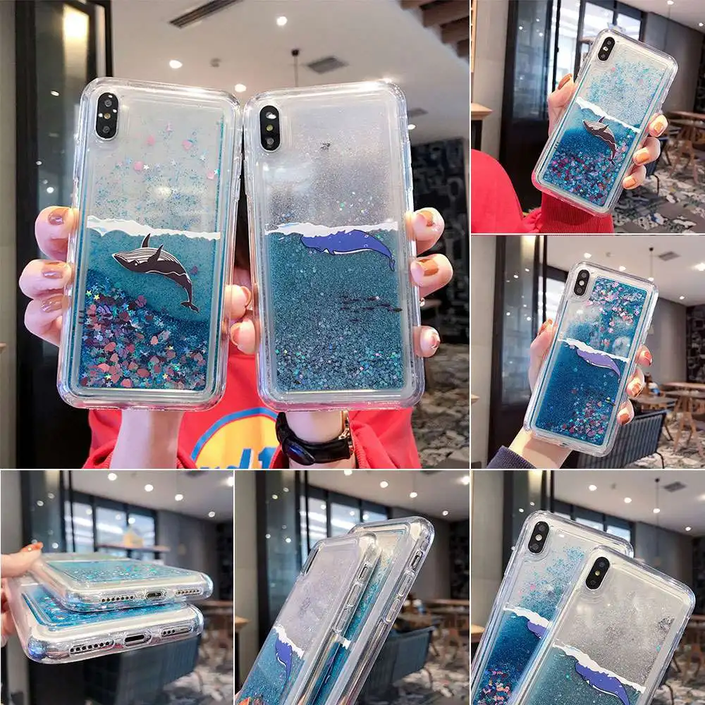 KISSCASE сыпучий песок с блестками чехол для samsung Galaxy S7 край A6 S8 S9 S10E плюс J4 J6 A8 КИТ