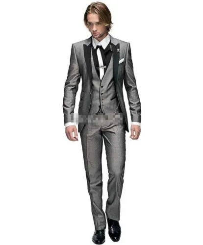 

Selling One Button Groom Tuxedos Groomsmen Wedding Suits Best man Suits