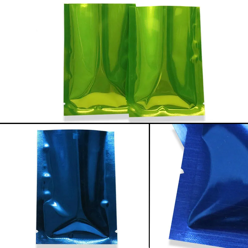 Ferimo 100 шт. Алюминий Фольга Mylar без каблука с открытым верхом посылка сумка Цвета