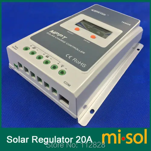 Контроллер заряда солнечной батареи Misol Tracer MPPT 20 А 12/24 в А|solar charge controller 20a|mppt solar